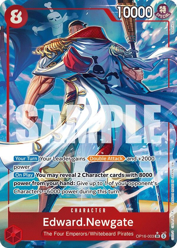 Image for Edward.Newgate (Alternate Art) (OP16-003) [The Time of Battle] - One Piece Card Game