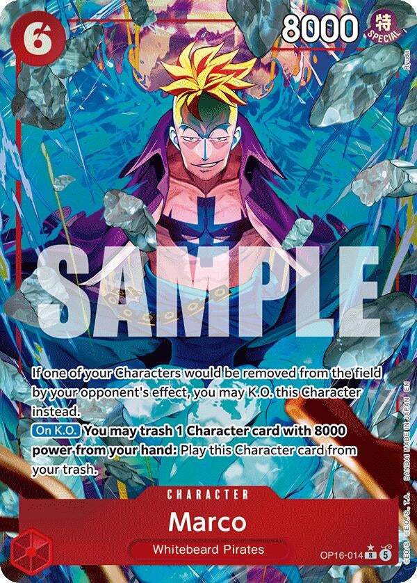 Image for Marco (Alternate Art) (OP16-014) [The Time of Battle] - One Piece Card Game