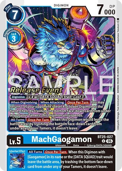 MachGaogamon (BT25-027 U) [Dual Revolution Release Event Cards]