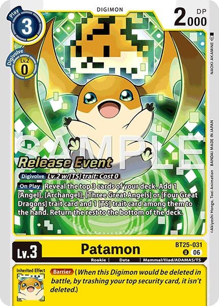 Patamon (BT25-031 U) [Dual Revolution Release Event Cards]