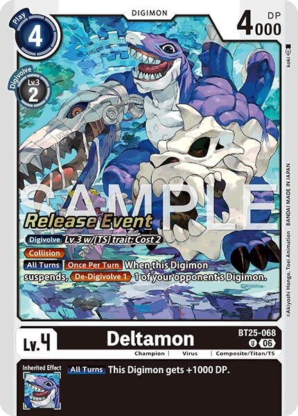 Deltamon (BT25-068 U) [Dual Revolution Release Event Cards]