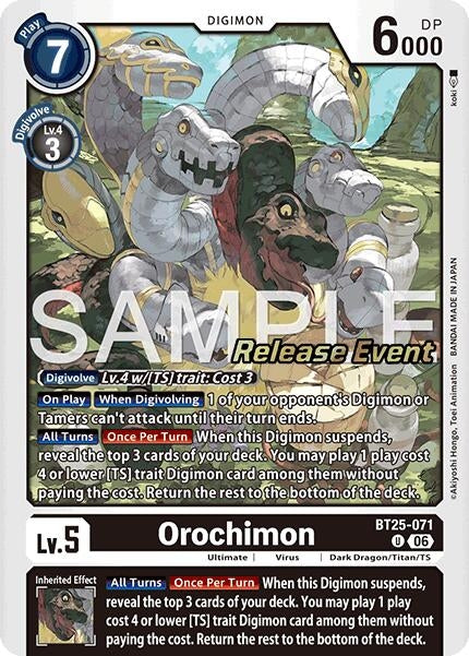Orochimon (BT25-071 U) [Dual Revolution Release Event Cards]