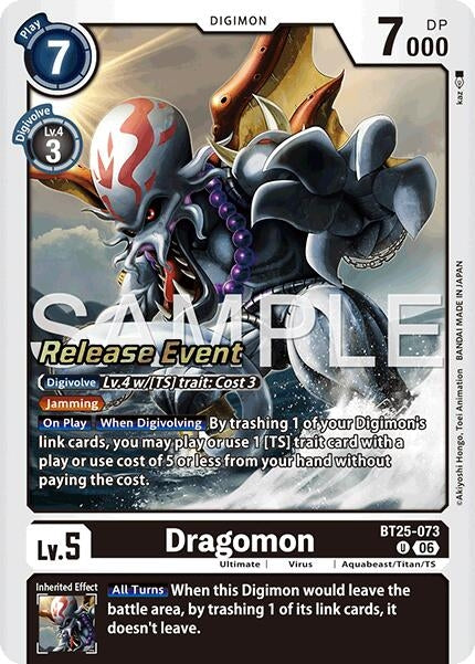 Dragomon (BT25-073 U) [Dual Revolution Release Event Cards]