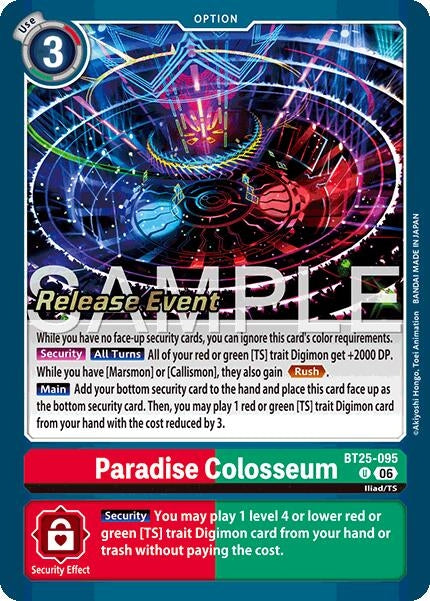 Paradise Colosseum (BT25-095 U) [Dual Revolution Release Event Cards]