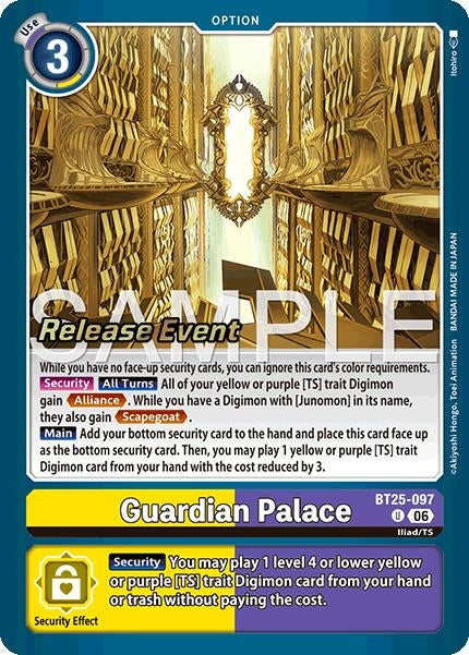 Guardian Palace (BT25-097 U) [Dual Revolution Release Event Cards]