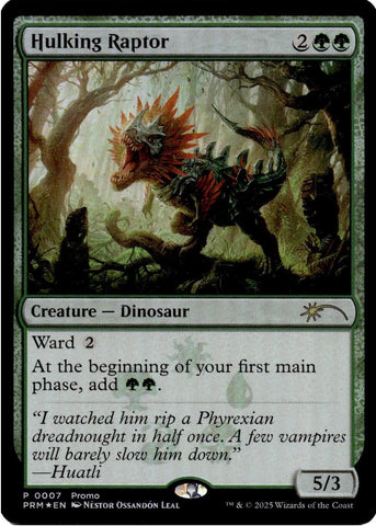 Image for Hulking Raptor (7) [Media Promos] - Magic: The Gathering