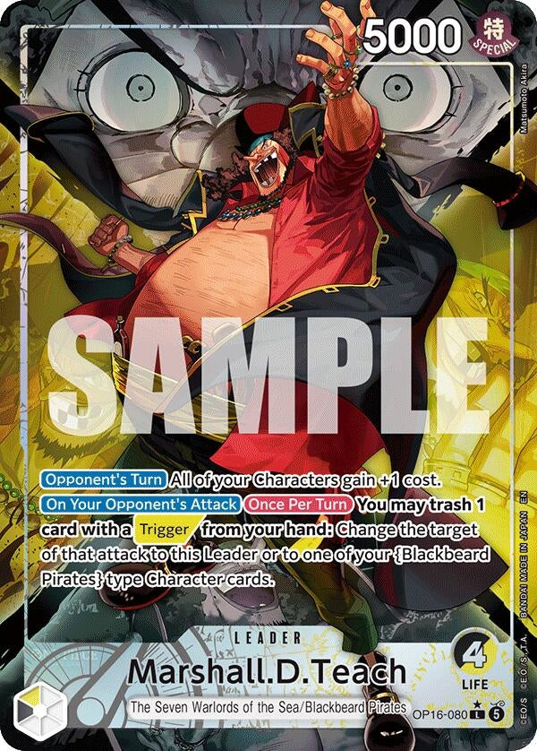 Image for Marshall.D.Teach (080) (Alternate Art) (OP16-080) [The Time of Battle] - One Piece Card Game