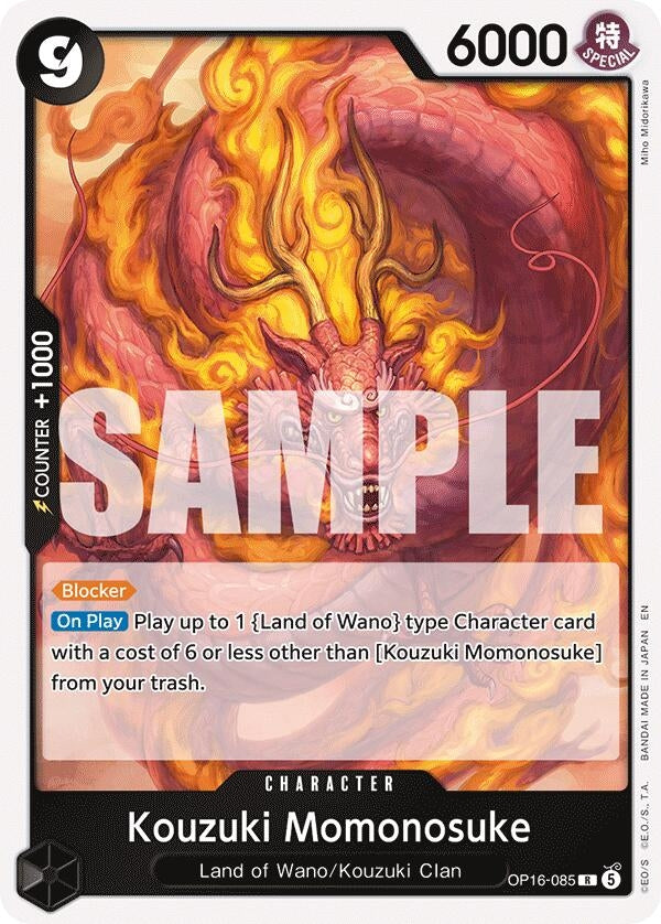 Image for Kouzuki Momonosuke (085) (OP16-085) [The Time of Battle] - One Piece Card Game