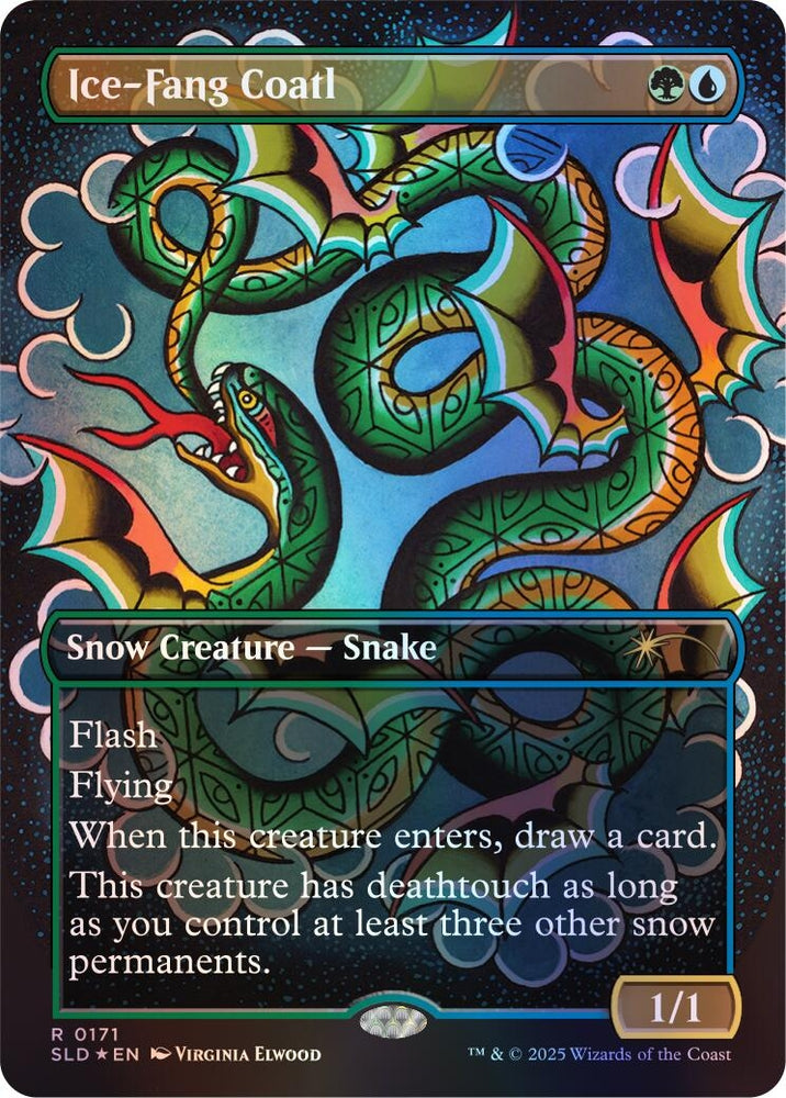 Image for Ice-Fang Coatl (0171) (Rainbow Foil) (171) [Secret Lair Drop Series] - Magic: The Gathering