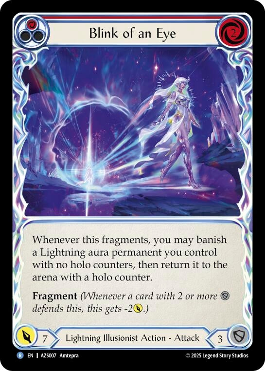 Image for Blink Of An Eye (Red) (AZS007) [Armory Deck: Zyggy] - Flesh and Blood TCG