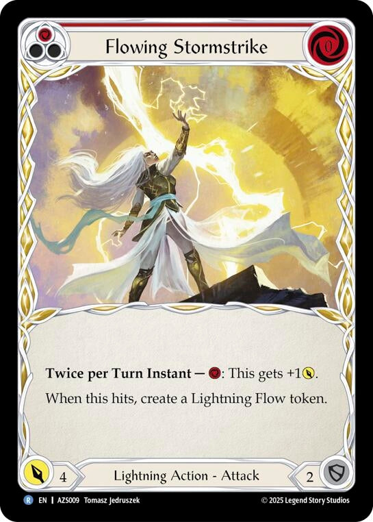 Image for Flowing Stormstrike (Red) (AZS009) [Armory Deck: Zyggy] - Flesh and Blood TCG