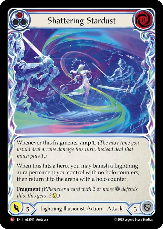 Image for Shattering Stardust (Red) (AZS014) [Armory Deck: Zyggy] - Flesh and Blood TCG