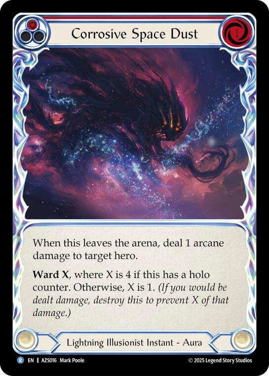 Image for Corrosive Space Dust (Red) (AZS016) [Armory Deck: Zyggy] - Flesh and Blood TCG