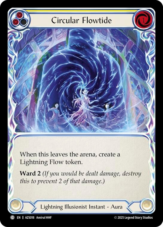 Image for Circular Flowtide (Yellow) (AZS018) [Armory Deck: Zyggy] - Flesh and Blood TCG