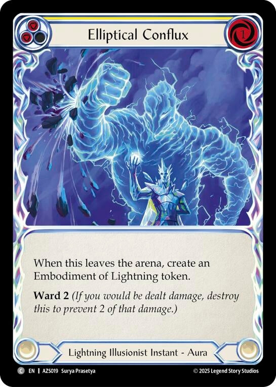 Image for Elliptical Conflux (Yellow) (AZS019) [Armory Deck: Zyggy] - Flesh and Blood TCG