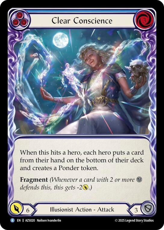 Image for Clear Conscience (Blue) (AZS020) [Armory Deck: Zyggy] - Flesh and Blood TCG