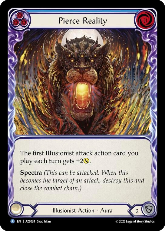 Image for Pierce Reality (Blue) (AZS024) [Armory Deck: Zyggy] - Flesh and Blood TCG