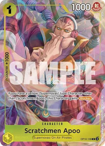 Image for Scratchmen Apoo (Premium Card Collection -Best Selection Vol. 6-) (OP10-108) [One Piece Promotion Cards] - One Piece Card Game