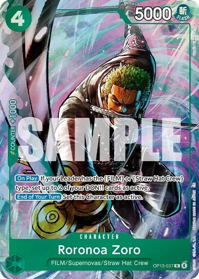 Image for Roronoa Zoro (Premium Card Collection -Best Selection Vol. 6-) (OP13-037) [One Piece Promotion Cards] - One Piece Card Game