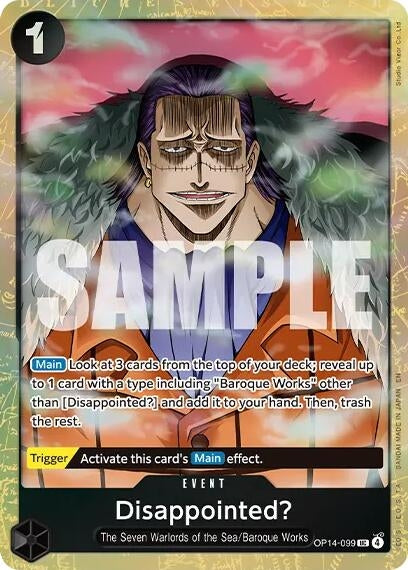 Image for Disappointed? (Premium Card Collection -Best Selection Vol. 6-) (OP14-099) [One Piece Promotion Cards] - One Piece Card Game