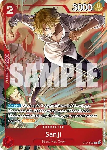 Image for Sanji (Premium Card Collection -Best Selection Vol. 6-) (ST21-003) [One Piece Promotion Cards] - One Piece Card Game