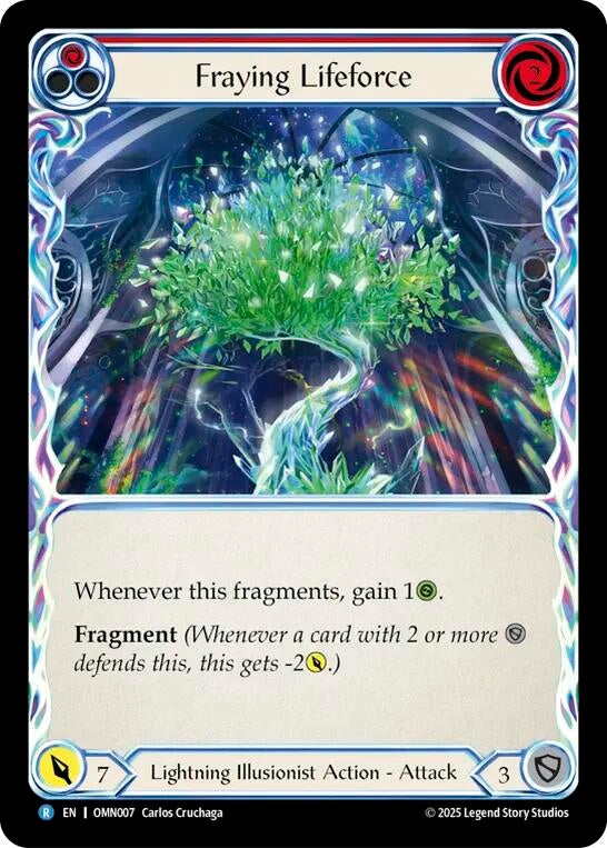 Image for Fraying Lifeforce (OMN007) [Omens of the Third Age] - Flesh and Blood TCG