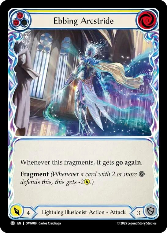 Image for Ebbing Arcstride (Yellow) (OMN019) [Omens of the Third Age] - Flesh and Blood TCG