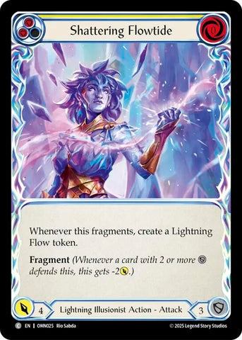 Image for Shattering Flowtide (Yellow) (OMN025) [Omens of the Third Age] - Flesh and Blood TCG