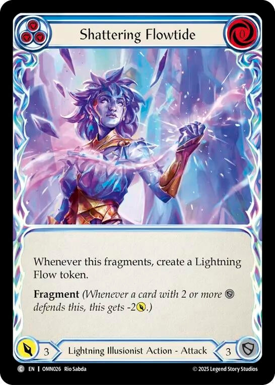 Image for Shattering Flowtide (Blue) (OMN026) [Omens of the Third Age] - Flesh and Blood TCG