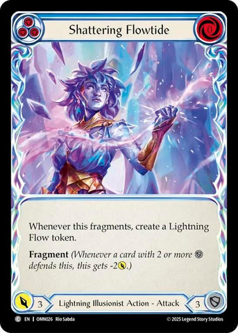 Image for Shattering Flowtide (Blue) (OMN026) [Omens of the Third Age] - Flesh and Blood TCG