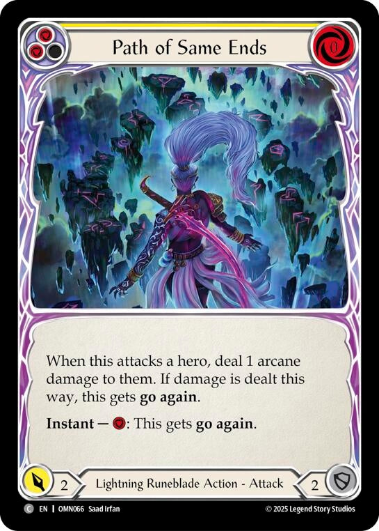 Image for Path of Same Ends (Yellow) (OMN066) [Omens of the Third Age] - Flesh and Blood TCG