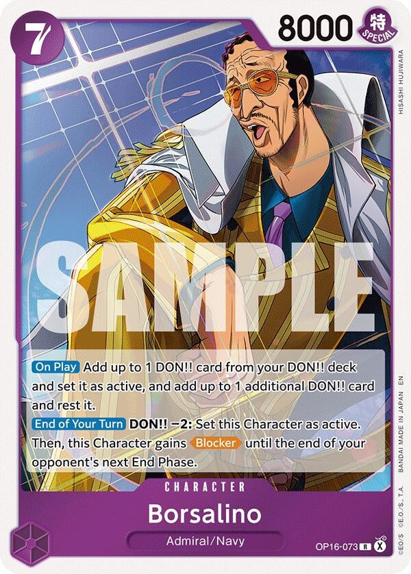 Image for Borsalino (OP16-073) [The Time of Battle] - One Piece Card Game