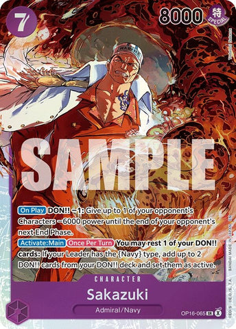 Image for Sakazuki (OP16-065) [The Time of Battle] - One Piece Card Game