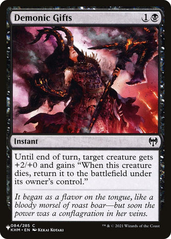 Image for Demonic Gifts (84) [The List Reprints] - Magic: The Gathering