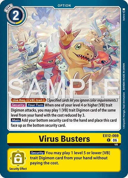 Image for Virus Busters (EX12-069 C) [Digital World Shambala] (EX-12) - Digimon Card Game