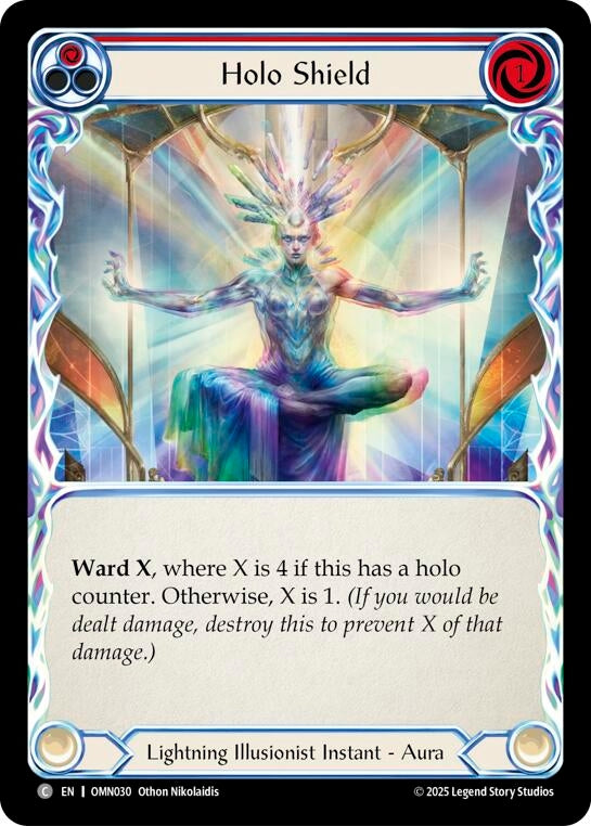 Image for Holo Shield (Red) (OMN030) [Omens of the Third Age] - Flesh and Blood TCG