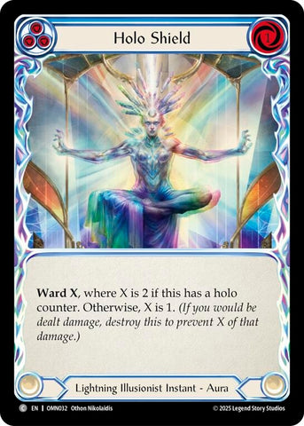 Image for Holo Shield (Blue) (OMN032) [Omens of the Third Age] - Flesh and Blood TCG