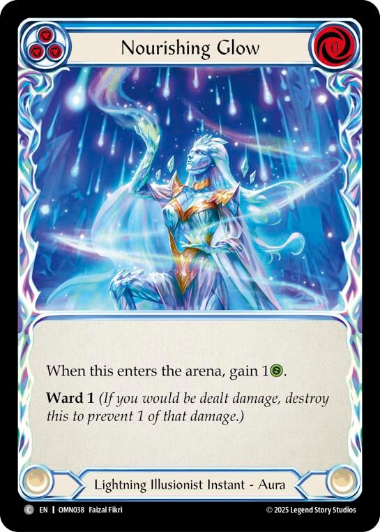 Image for Nourishing Glow (Blue) (OMN038) [Omens of the Third Age] - Flesh and Blood TCG