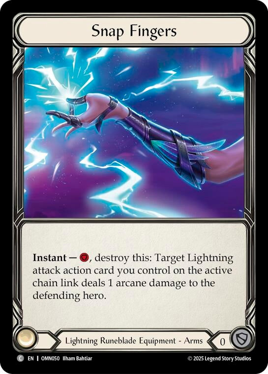 Image for Snap Fingers (OMN050) [Omens of the Third Age] - Flesh and Blood TCG
