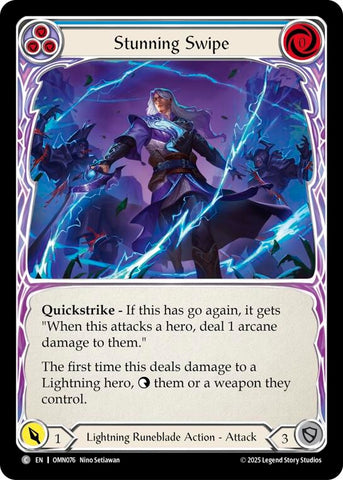 Image for Stunning Swipe (Blue) (OMN076) [Omens of the Third Age] - Flesh and Blood TCG