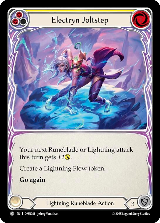 Image for Electryn Joltstep (Yellow) (OMN081) [Omens of the Third Age] - Flesh and Blood TCG