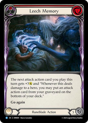 Image for Leech Memory (Red) (OMN091) [Omens of the Third Age] - Flesh and Blood TCG