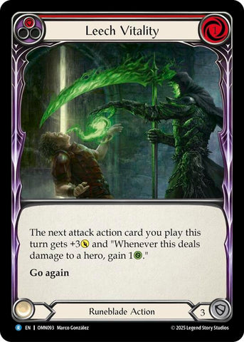 Image for Leech Vitality (Red) (OMN093) [Omens of the Third Age] - Flesh and Blood TCG