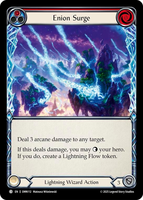 Image for Enion Surge (Red) (OMN112) [Omens of the Third Age] - Flesh and Blood TCG