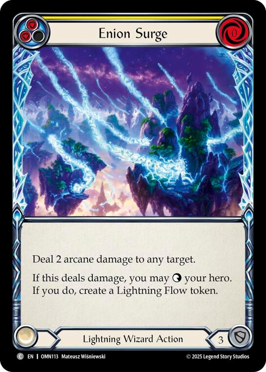 Image for Enion Surge (Yellow) (OMN113) [Omens of the Third Age] - Flesh and Blood TCG