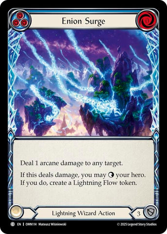 Image for Enion Surge (Blue) (OMN114) [Omens of the Third Age] - Flesh and Blood TCG