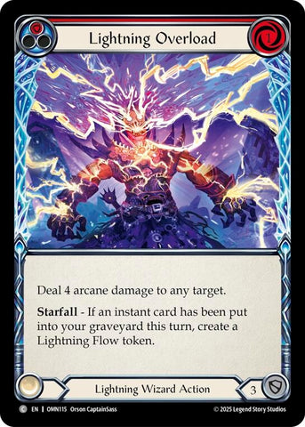 Image for Lightning Overload (Red) (OMN115) [Omens of the Third Age] - Flesh and Blood TCG