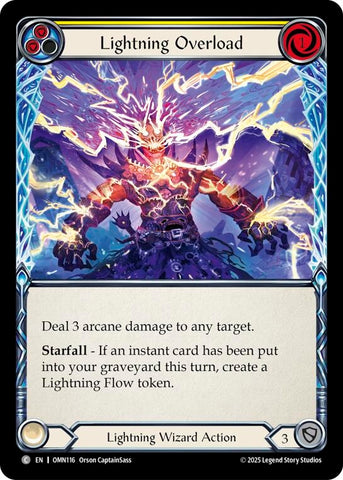 Image for Lightning Overload (Yellow) (OMN116) [Omens of the Third Age] - Flesh and Blood TCG