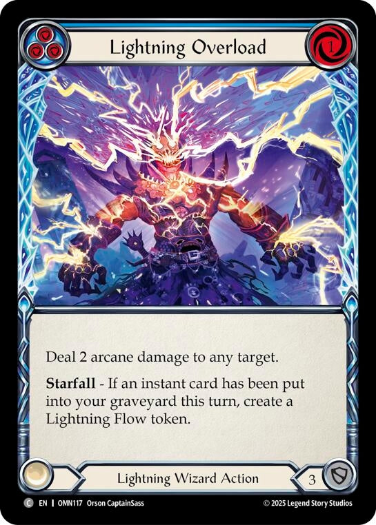 Image for Lightning Overload (Blue) (OMN117) [Omens of the Third Age] - Flesh and Blood TCG