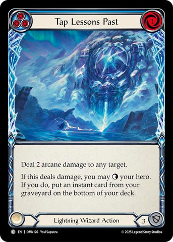 Image for Tap Lessons Past (Blue) (OMN126) [Omens of the Third Age] - Flesh and Blood TCG